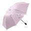 High quality 3 folding portable outdoor rain anti uv umbrellas