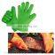 Heat Resistant Cooking Gloves, Silicone Grilling Gloves, Waterproof BBQ Kitchen Oven Mitts