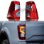 Maictop Car Accessories Smoke Red LED Rear Tail Light For Navara Np300 2015-2021 Taillight