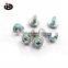 Jinghong HQ Cross recessed hexagon triangular tooth lock screw with flange FD1088
