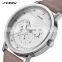 SINOBI OEM Your Own Brand Luxury Mens Wristwatch Luminous Pointers with Three Small Dial Watch Custom Logo Watches