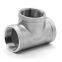 SS304 Stainless Steel T type Internal Thread Pipe Fitting Tee