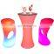 waterproof wedding party table high colorful wine round chair portable bar counter led party tables