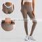 Sexy Peach Hip High Waist V Cut Cross Waist Yoga Leggings Hot Tummy Control Gym Fitness Workout Activewear Tight Pants For Women