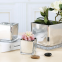 Hand Made Wedding Home Decoration Modern Luxurious Electroplate Mirror Gold Silver White Black Colored Square Glass Vase