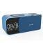 Portable Home Wireless Charger Table with Bluetooth Speaker FM Alarm Clock FM Radio-Waterproof Multi-Function for Phone Use