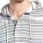 Factory Lightweight Mens Grey And White Stripe Pullover Hoodies