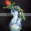 Resin home decoration of desktop dolphin-shaped flower vases