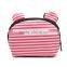 Stock design stripe fringe lovely ears bag pouch makeup cosmetic bag for lady vanity case 70g