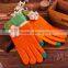 One Flower Touch Screen knitted gloves fingers fashion ladies gloves, full finger gloves
