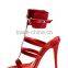 white color strap sandals big size shoes women sandals popularity 2015 night club sandal shoes