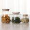 Customized food storage glass jars with bamboo lid in a variety of sizes