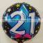 18inch NO 21 foil balloon