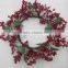 Wholesale Decorative Artificial Natural red berries Fall wreath