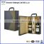 2015 Handmade High Quality leather wine box,liquor bottle gift box