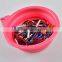 portable extensive silicone foldable pet bowl gel pet feeder salad fruit bowl