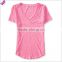 Chest pocket t shirt V-neck T-shirt Printed Logo t shirt China wholesale t shirt apparel