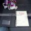 A5 black pu leather custom business notebook with magnetic closure