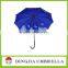 10 ribs metal frame blue sky 3 fold umbrella