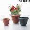 Round Garden Colored Plastic Flower Pots
