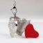 New Rhinestione Heart Lotus Flower Aromatherapy Essential Oils Diffuser Locket Necklace Pendant
