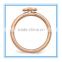 Infinity Symbol Stackable Ring In rose gold Plated color