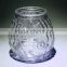 350ml Cheap Decorative clear Glass Candle Holder with pattern