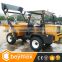 Self-loading mini dumper with tyres