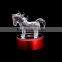 2016 Custom design horse figurine make glass figurines for home decration