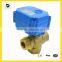 3 way brass motorizd valve3.6v 5V 12v 24v T flow for solar water system hot water control