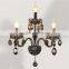 Antique Candle Holder Indoor Crystal Wall Lamps
