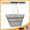 women tote beach bag polyester stripe shoping handbags cotton handle