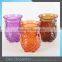 Best Selling Colored Thick Glass Votive Candle Holders Owl Custom Glass Candle Jars