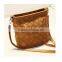 Woman pure wattled handbag korean bucket shape shoulder bag new fashion retro female bags
