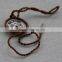 private cofee design metal special shape printed paper hang tag for garment