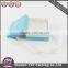Custome design sky blue cardboard box gift packaing, gift paper box with white ribbon