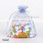 Wddding organza drawstring bag custom