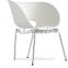 Shell seat armchair steel base bar chairs from foshan