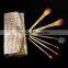 7pcs Hot sales gold handle makeup brush set