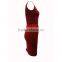 Elegant design red short bodycon dress for women bride mother dress