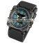 INFANTRY Men's Dual Quartz Digital Date Alarm Silicone watch