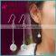 Wholesale Fashion Jewelry 925 Sterling Silver Drop Austrian Crystal Rhinestone Ball Earring