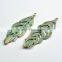 200pcs Tree and leaf Antique Green Plating pendants Zinc Alloy DIY Jewelry accessory Necklace Charms A14116