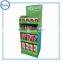 Economic retail store shelf ready display,cardboard expositor snacks display factory