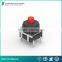 10x10mm Thd Waterproof Tact Switch , RoHS Waterproof Electronic Switch , 12v Waterproof Tactile Switch With Cap