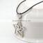 Fashion girls jewelry necklace with magnetic silver star pendant