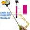 Wholesale extendable selfie stick for all smartphones high quality monopod selfie stick with bluetooth remote shutter