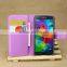 High Quality Leather Holster Card Wallet Folio Stand Flip Case Cover for Samsung Galaxy S5 mini