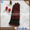 Factory custom cheap ladies winter striped cotton gloves for touch screen
