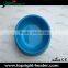 Blue heating bowel with the plug can heating make the food hot when pets eating